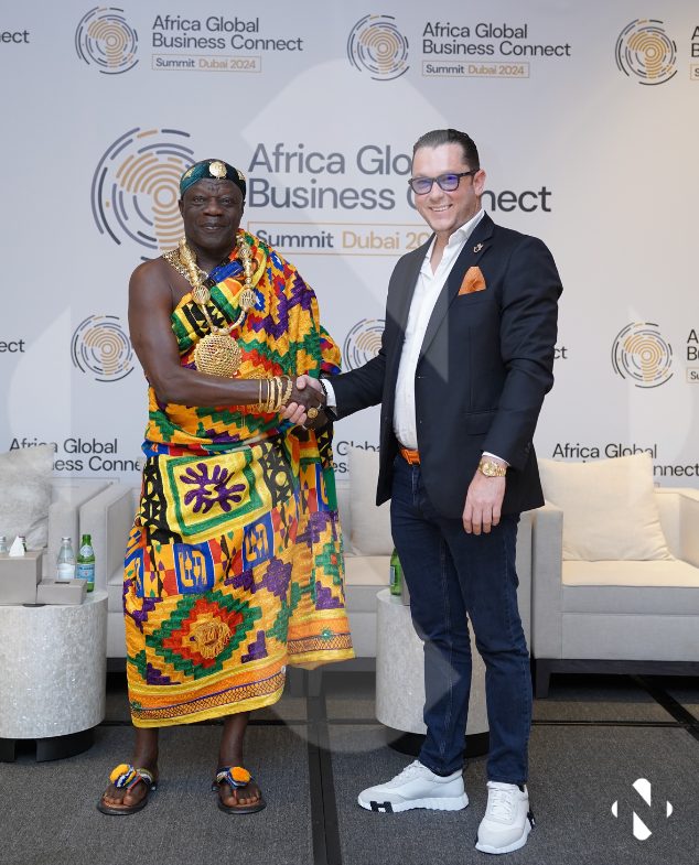 With King Daasebre Kwebu Ewusi VII, Africa Global Business Connect Summit