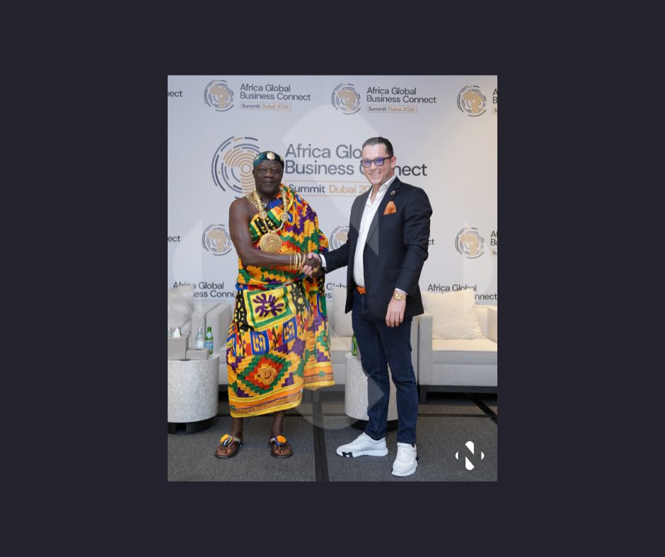With King Daasebre Kwebu Ewusi VII, Africa Global Business Connect Summit