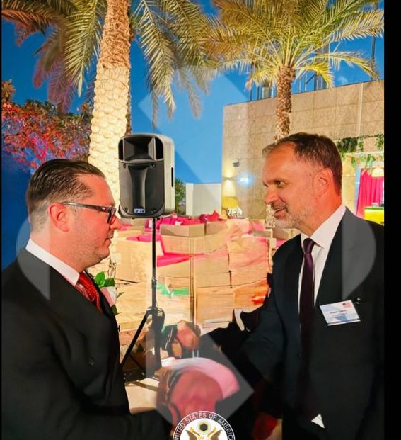 With U.S. Consul General Robert Adrian Raines, U.S. Department of Commerce event, Dubai