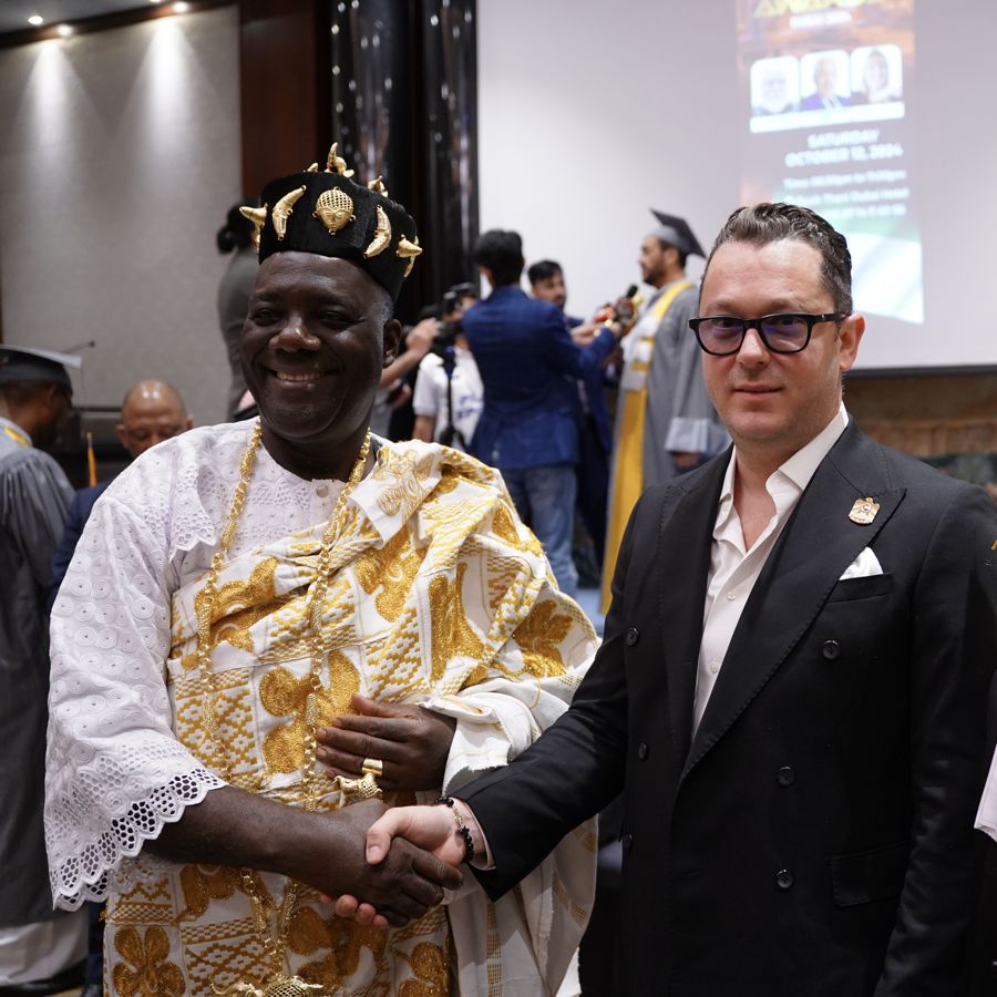 Meeting with an African king, Dubai