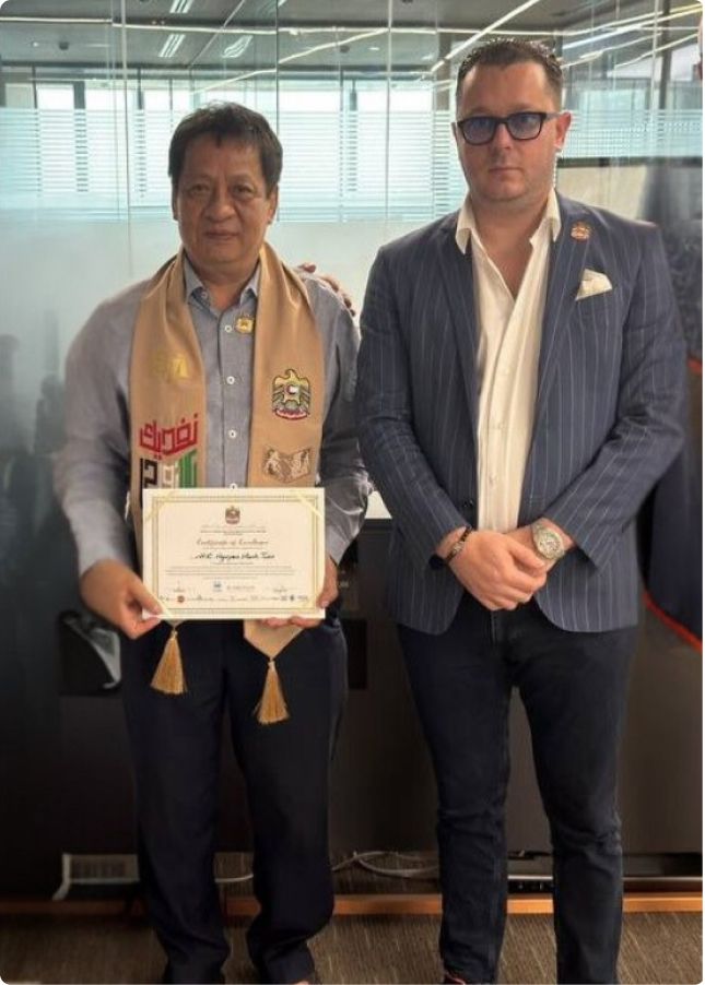 Honorary Doctorate and Award of Excellence ceremony, Dubai