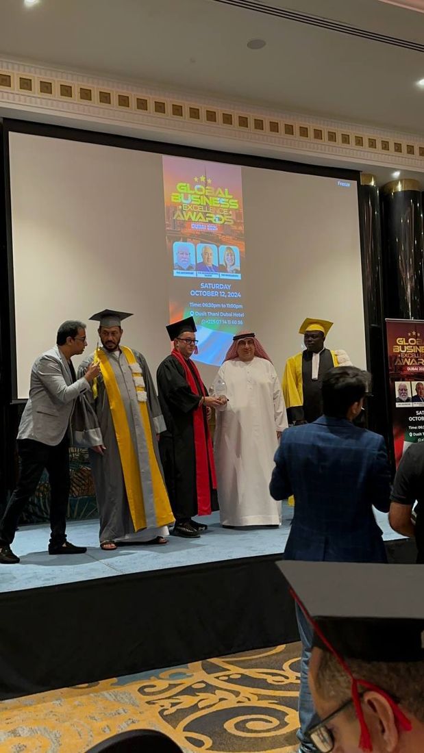 Honorary Doctorate and Award of Excellence ceremony, Dubai