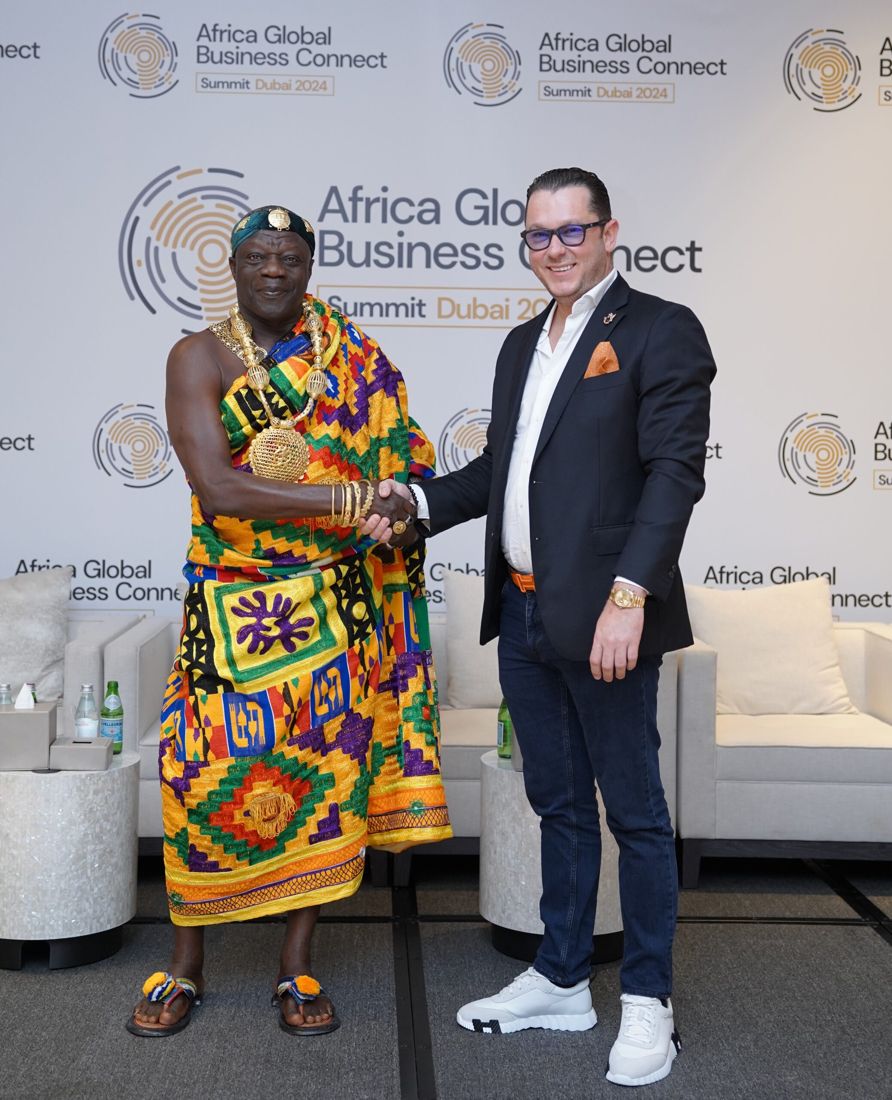 With King Daasebre Kwebu Ewusi VII, Africa Global Business Connect Summit, Dubai