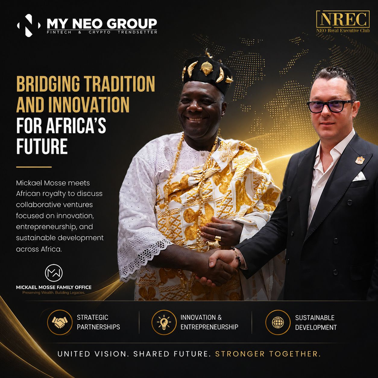 Mickael Mosse Meets African Royalty to Discuss Collaborative Ventures in Africa