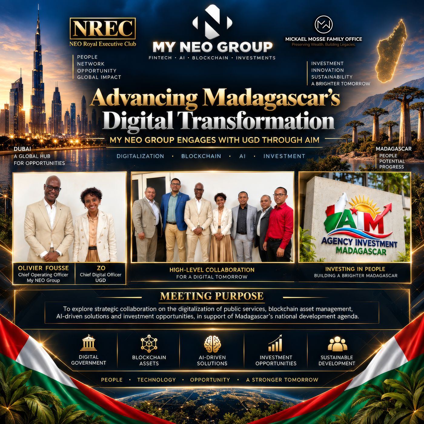 My NEO Group Engages with Madagascar’s UGD Through AIM to Advance Digital Transformation