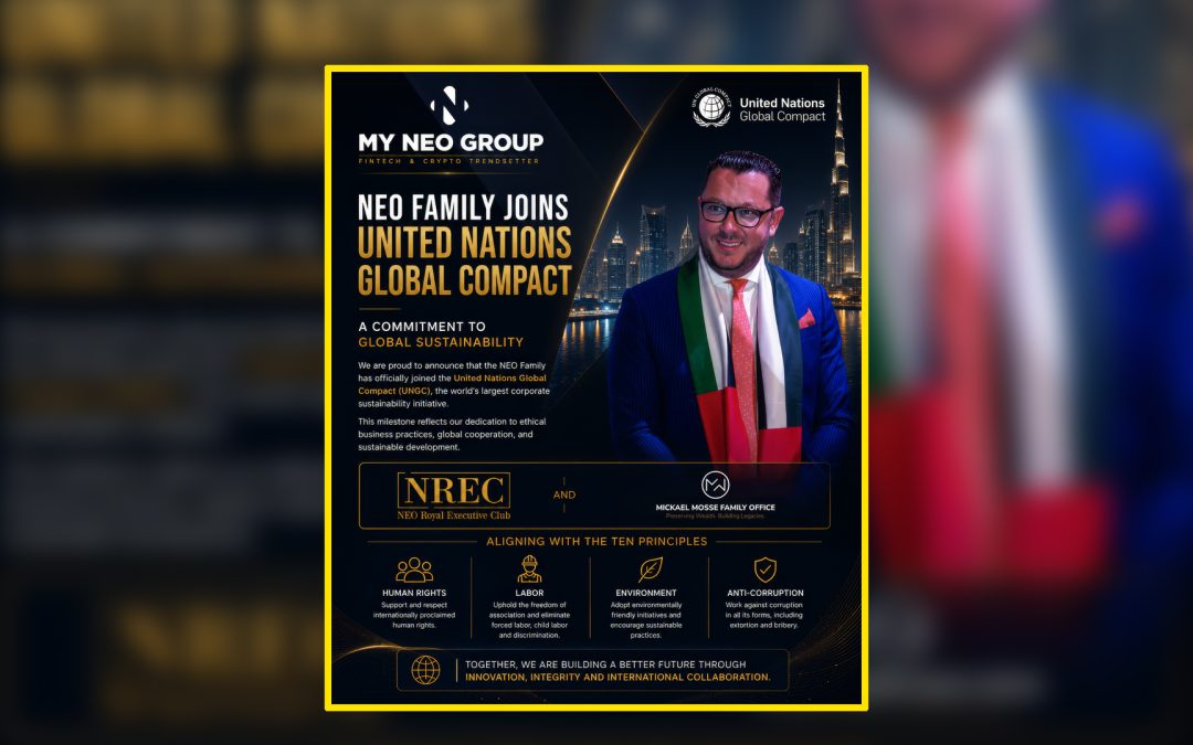 NEO Family Joins the United Nations Global Compact: A Commitment to Global Sustainability
